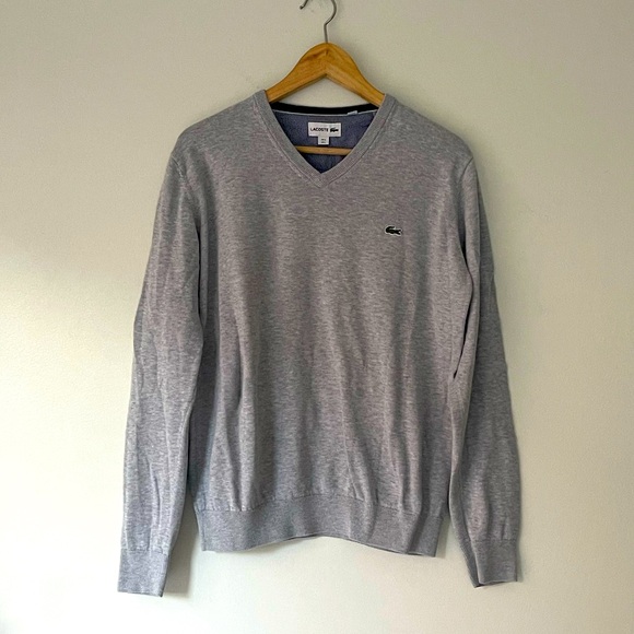 Lacoste V Neck Sweater - Picture 1 of 9
